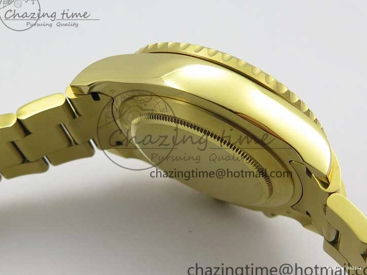 0209 ComfortFit YachtMaster II 2017 baselworld 116688 YG Blue Ceramic JF 1:1 Best Edition on YG Bracelet A 3063